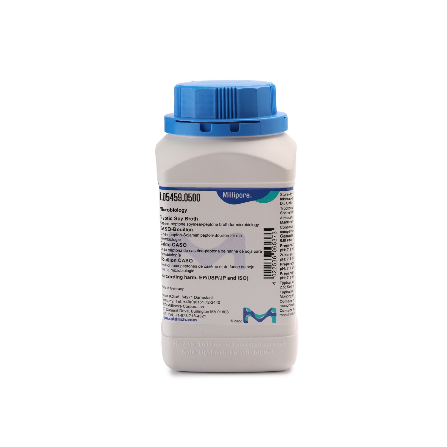 Tryptic Soy Broth Casein-peptone soymeal-peptone broth for microbiology (According harm. EP/USP/JP and ISO)
